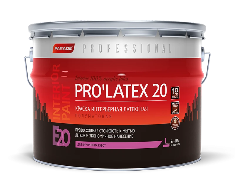 PARADE PROFESSIONAL E20 PRO’LATEX20 PARADE PROFESSIONAL E20 PRO’LATEX20